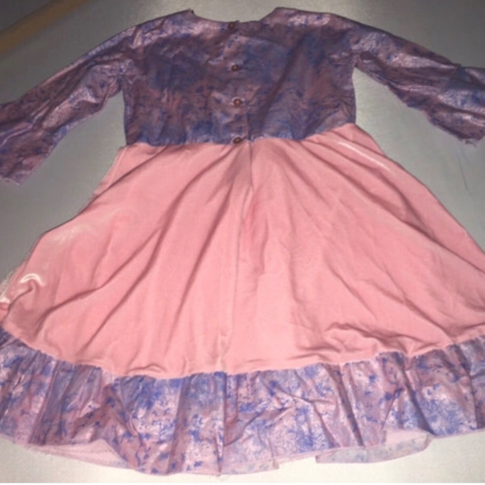 Girls' Pink and Purple Long Sleeve Party Dress NWOT